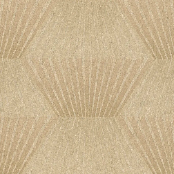 Closeup of a wallpaper showing its Art-Deco, Contemporary, Geometric pattern, color, and subtle texture.