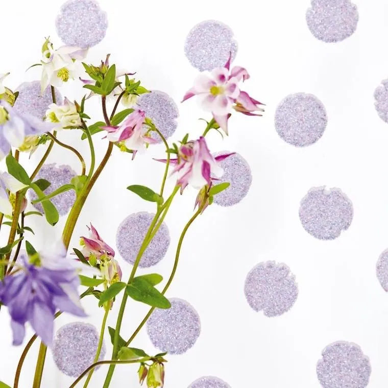 Closeup of a wallpaper showing its Dots, Kids, Two-tone pattern, color, and subtle texture.