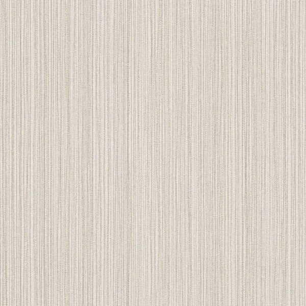 Closeup of a wallpaper showing its Contemporary, Neutrals, Plain, Stripes pattern, color, and subtle texture.