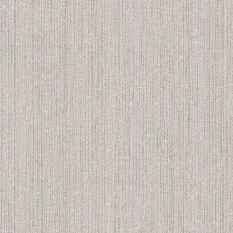 Closeup of a wallpaper showing its Contemporary, Grey, Neutrals, Plain, Stripes, Taupe pattern, color, and subtle texture.