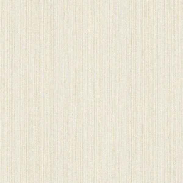Closeup of a wallpaper showing its Beige, Contemporary, Cream, Neutrals, Plain, Stripes pattern, color, and subtle texture.