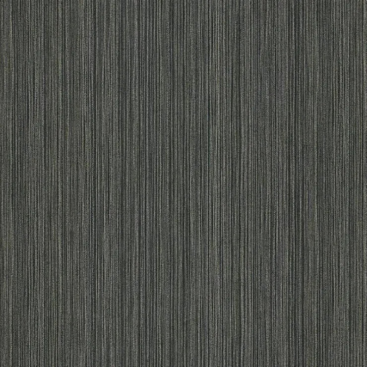 Closeup of a wallpaper showing its Black, Contemporary, Monochrome, Plain, Stripes pattern, color, and subtle texture.