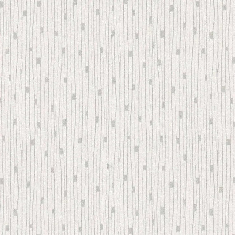 Closeup of a wallpaper showing its Contemporary, Cream, Neutrals, Stripes pattern, color, and texture.