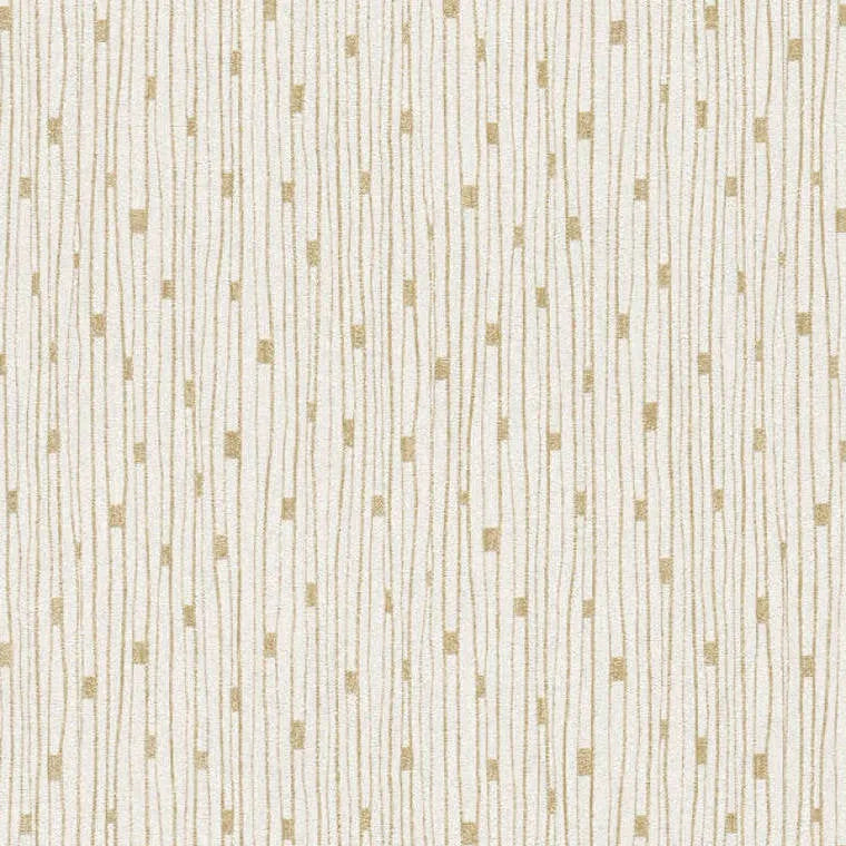 Closeup of a wallpaper showing its Beige, Contemporary, Cream, Neutrals, Stripes pattern, color, and texture.