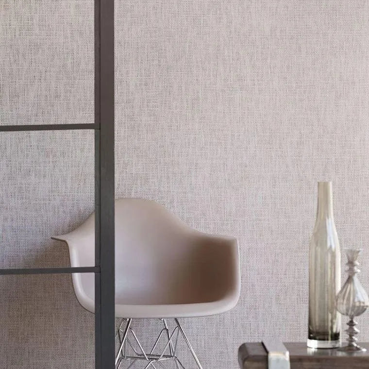 Closeup of a wallpaper showing its Grasscloth, Luxury pattern, color, and subtle texture.