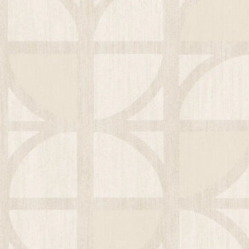 Closeup of a wallpaper showing its Art-Deco, Contemporary, Geometric, Neutrals, Unicolour pattern, color, and subtle texture.