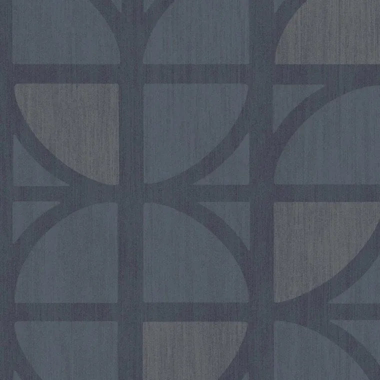 Closeup of a wallpaper showing its Art-Deco, Contemporary, Dramatic, Geometric, Monochrome, Two-tone pattern, color, and subtle texture.