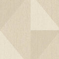 Closeup of a wallpaper showing its Art-Deco, Contemporary, Geometric, Neutrals, Two-tone pattern, color, and subtle texture.