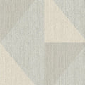 Closeup of a wallpaper showing its Art-Deco, Contemporary, Geometric, Neutrals, Two-tone pattern, color, and subtle texture.