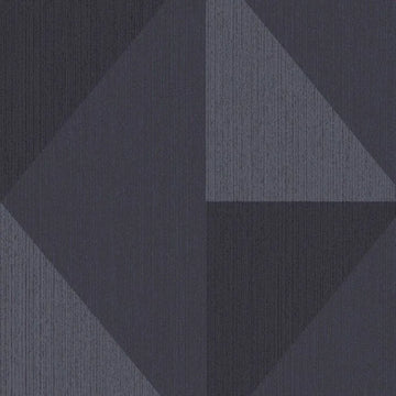 Closeup of a wallpaper showing its Art-Deco, Contemporary, Dramatic, Geometric, Monochrome pattern, color, and subtle texture.