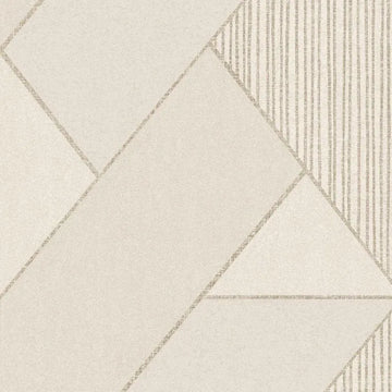 Closeup of a wallpaper showing its Art-Deco, Contemporary, Geometric, Neutrals pattern, color, and subtle texture.