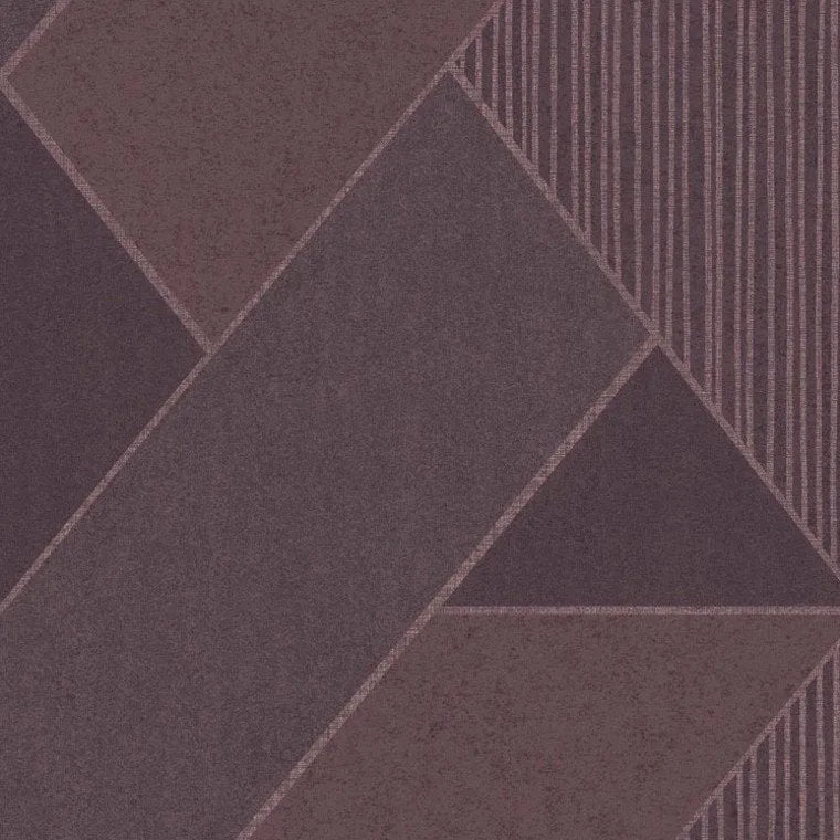 Closeup of a wallpaper showing its Art-Deco, Contemporary, Dramatic, Geometric pattern, color, and subtle texture.