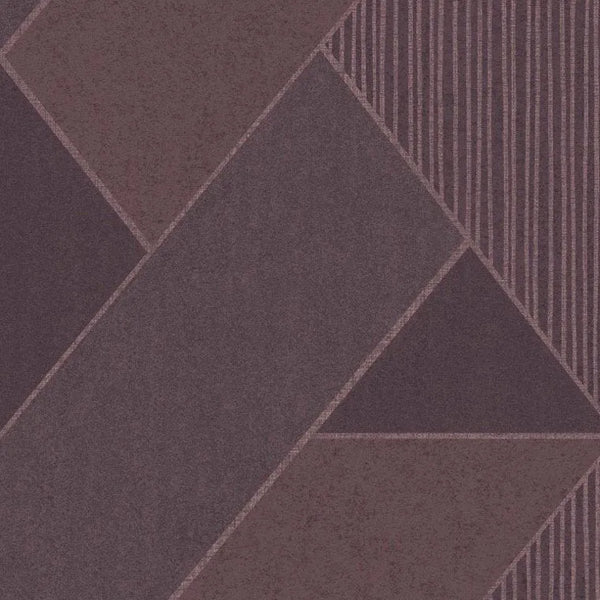 Closeup of a wallpaper showing its Art-Deco, Contemporary, Dramatic, Geometric pattern, color, and subtle texture.