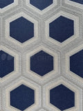 Hexagonal pattern wallpaper with blue and gray colors