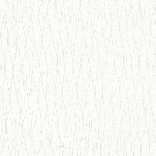 Closeup of a wallpaper showing its Contemporary, Neutrals, Two-tone, Waves pattern, color, and texture.