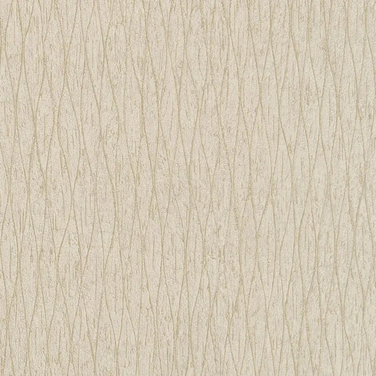 Closeup of a wallpaper showing its Contemporary, Neutrals, Two-tone, Waves pattern, color, and texture.