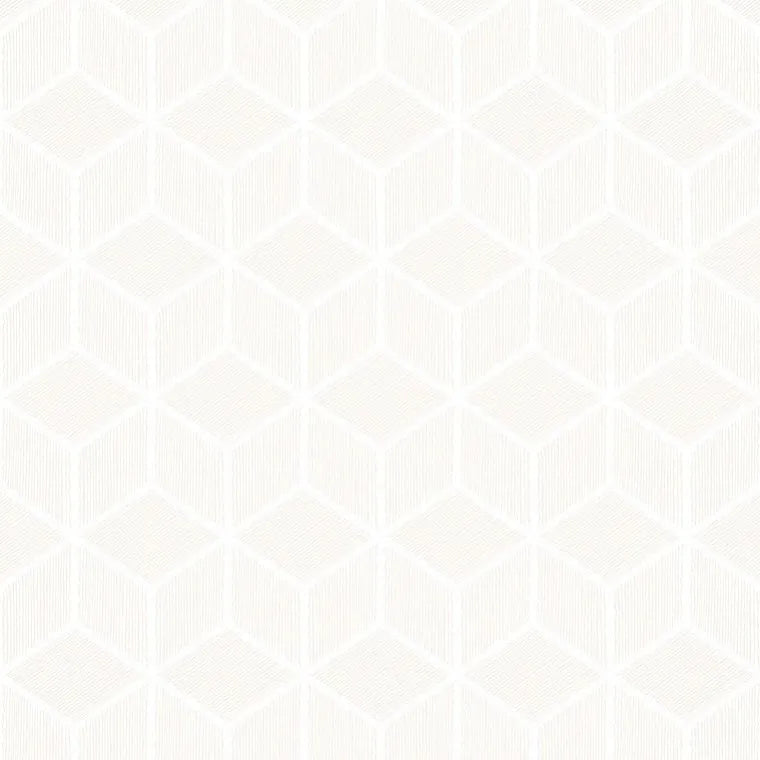 Closeup of a wallpaper showing its Contemporary, Geometric, Neutrals, Unicolour pattern, color, and subtle texture.