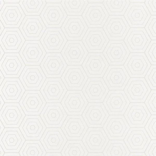 Closeup of a wallpaper showing its Art-Deco, Contemporary, Geometric, Neutrals, Unicolour pattern, color, and subtle texture.