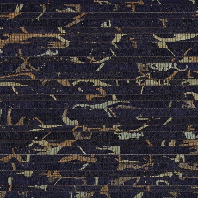 Closeup of a wallpaper showing its Waves pattern, color, and subtle texture.