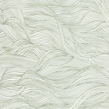 Closeup of a wallpaper showing its Art-Deco, Contemporary, Waves pattern, color, and subtle texture.