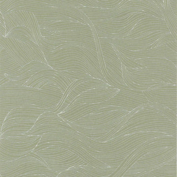 Closeup of a wallpaper showing its Art-Deco, Contemporary, Waves pattern, color, and subtle texture.