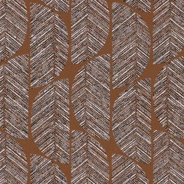 Closeup of a wallpaper showing its Art-Deco, Contemporary, Geometric, Waves pattern, color, and subtle texture.