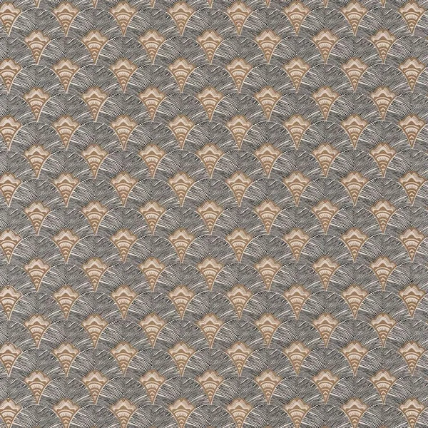 Closeup of a wallpaper showing its Art-Deco, Contemporary, Geometric pattern, color, and subtle texture.
