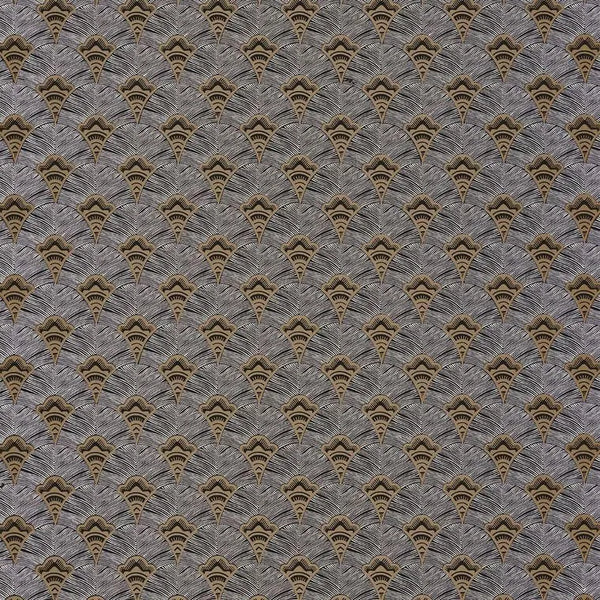 Closeup of a wallpaper showing its Art-Deco, Contemporary, Geometric pattern, color, and subtle texture.