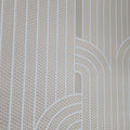 Close-up of a textured wallpaper with geometric patterns