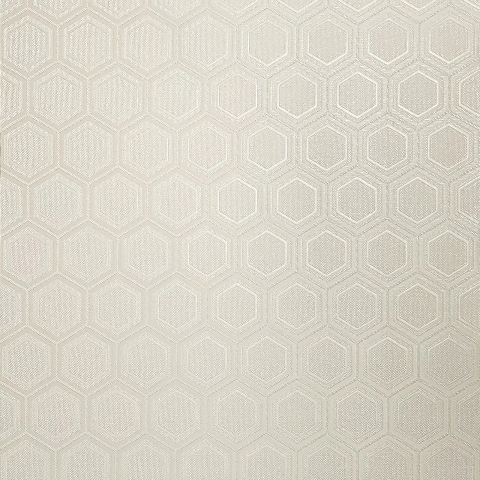 Hexagonal pattern wallpaper on a beige background