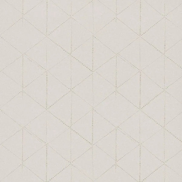 Closeup of a wallpaper showing its Contemporary, Geometric, Neutrals, Unicolour pattern, color, and subtle texture.