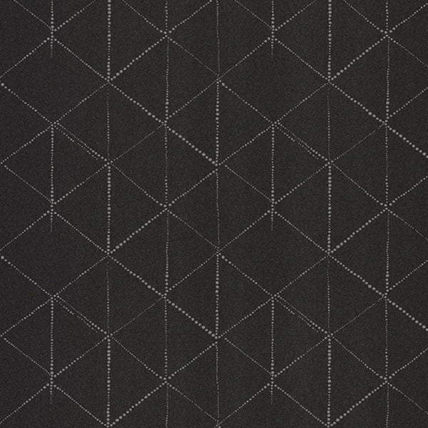 Closeup of a wallpaper showing its Contemporary, Dramatic, Geometric, Unicolour pattern, color, and subtle texture.