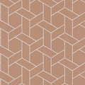 Closeup of a wallpaper showing its Art-Deco, Contemporary, Geometric, Two-tone pattern, color, and subtle texture.