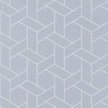 Closeup of a wallpaper showing its Art-Deco, Contemporary, Geometric, Two-tone pattern, color, and subtle texture.