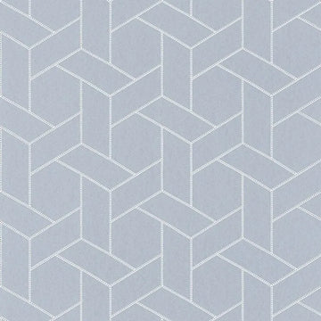 Closeup of a wallpaper showing its Art-Deco, Contemporary, Geometric, Two-tone pattern, color, and subtle texture.