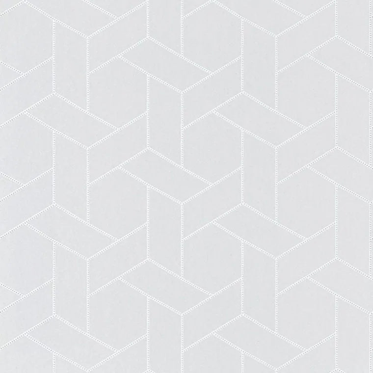 Closeup of a wallpaper showing its Art-Deco, Contemporary, Geometric, Monochrome, Neutrals pattern, color, and subtle texture.