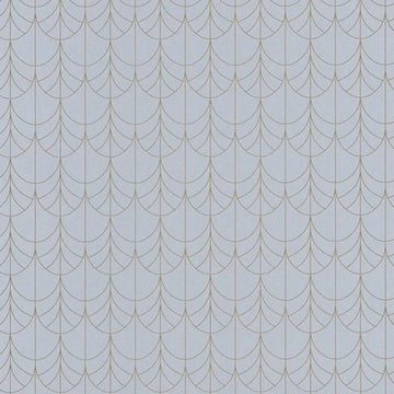 Closeup of a wallpaper showing its Art-Deco, Contemporary, Neutrals, Two-tone pattern, color, and subtle texture.