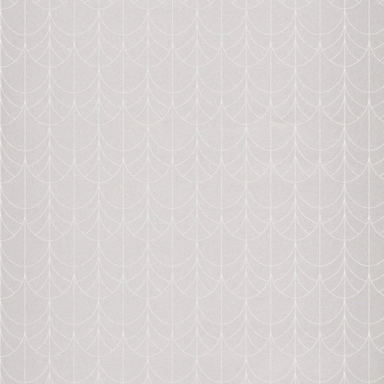 Closeup of a wallpaper showing its Art-Deco, Contemporary, Two-tone pattern, color, and subtle texture.