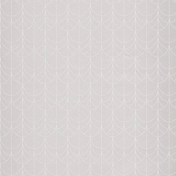 Closeup of a wallpaper showing its Art-Deco, Contemporary, Two-tone pattern, color, and subtle texture.