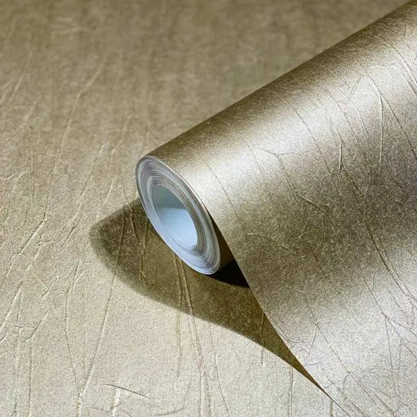 Closeup of a wallpaper showing its Contemporary, Contract, Luxury, Metallic pattern, color, and texture.