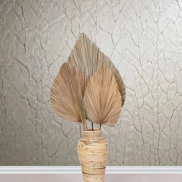 Closeup of a wallpaper showing its Contemporary, Contract, Luxury, Metallic, Neutrals pattern, color, and texture.