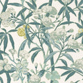 Closeup of a wallpaper showing its Contemporary, Floral, Multicolour, Nature pattern, color, and subtle texture.