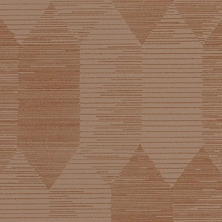 Closeup of a wallpaper showing its Art-Deco, Contemporary, Geometric, Two-tone pattern, color, and subtle texture.