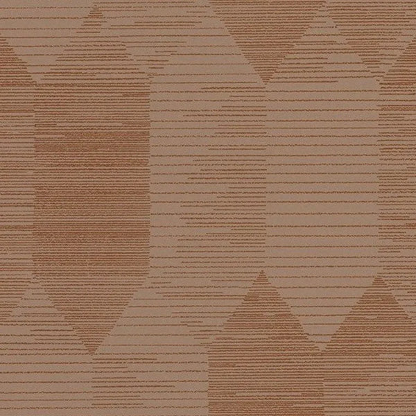 Closeup of a wallpaper showing its Art-Deco, Contemporary, Geometric, Two-tone pattern, color, and subtle texture.