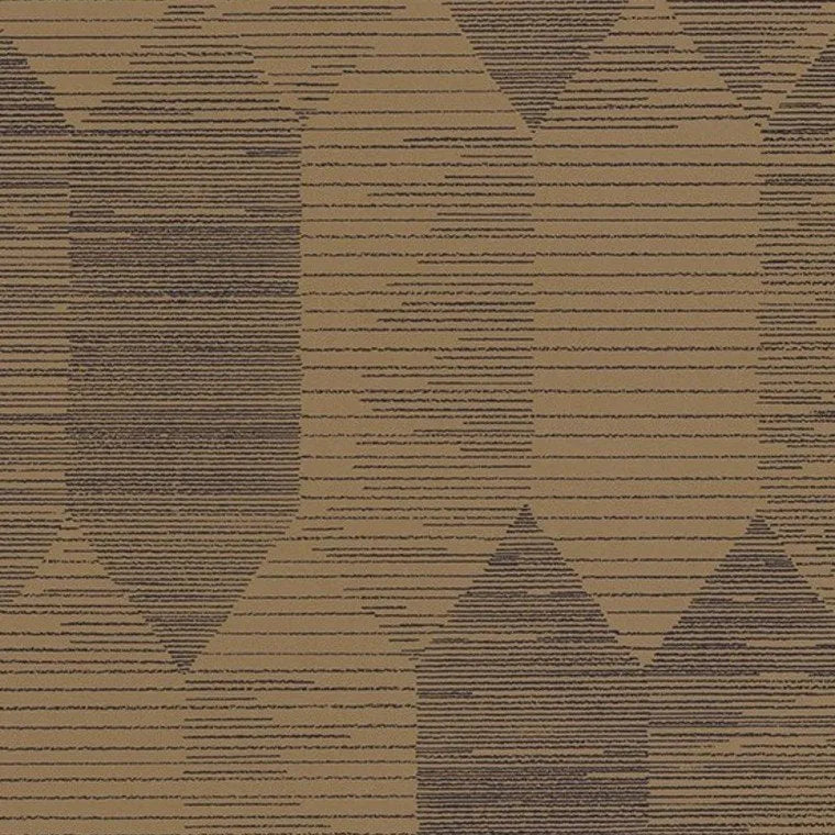 Closeup of a wallpaper showing its Art-Deco, Contemporary, Geometric, Two-tone pattern, color, and subtle texture.