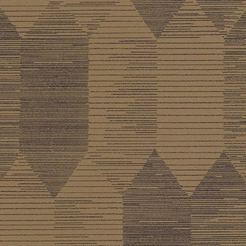 Closeup of a wallpaper showing its Art-Deco, Contemporary, Geometric, Two-tone pattern, color, and subtle texture.