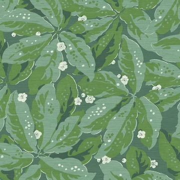 Closeup of a wallpaper showing its Contemporary, Floral, Nature, Two-tone pattern, color, and subtle texture.