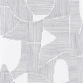 Closeup of a wallpaper showing its Contemporary, Geometric, Monochrome, Two-tone pattern, color, and subtle texture.