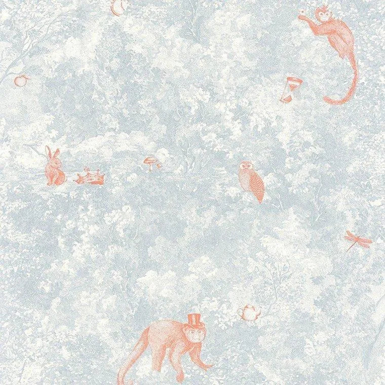 Closeup of a wallpaper showing its Contemporary, Kids, Nature pattern, color, and subtle texture.