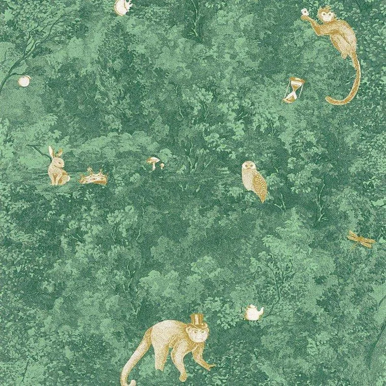 Closeup of a wallpaper showing its Contemporary, Kids, Nature pattern, color, and subtle texture.